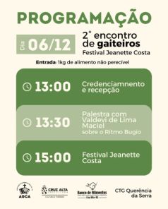 COMEÇA HOJE> O 2º Encontro de Gaiteiros em Cruz Alta no Querência da Serra