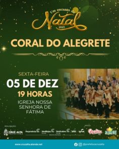 UM ENCANTO DE NATAL> Hoje Coral do Alegrete na Igreja de Fátima