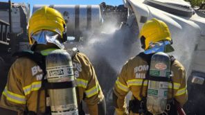 Colisão bloqueia BR-285 entre Carazinho e Passo Fundo
