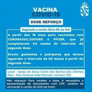Segue nesta segunda a vacinação contra a covid-19 em Cruz Alta