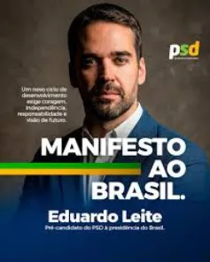 Eduardo Leite oficializa pré-candidatura à presidência pelo PSD