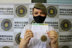 Brigada Militar de Cruz Alta recebe a 1º dose da vacina contra a Covid-19