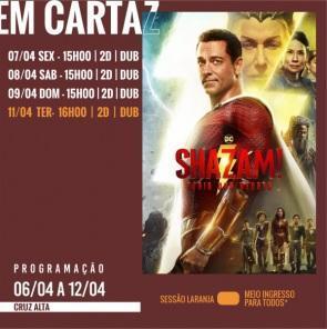 Confira a programação do cinema de Cruz Alta para o final de semana de Páscoa