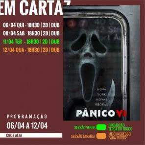 Confira a programação do cinema de Cruz Alta para o final de semana de Páscoa
