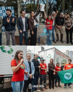 Unicca firma contrato com Prefeitura e recebe caminhões e equipamentos