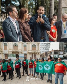 Unicca firma contrato com Prefeitura e recebe caminhões e equipamentos