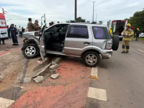Colisão entre Astra e EcoSport deixa dois feridos em Cruz Alta