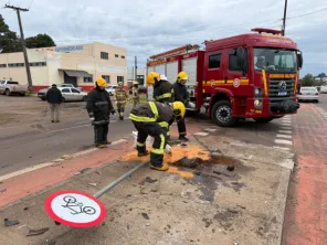 Colisão entre Astra e EcoSport deixa dois feridos em Cruz Alta
