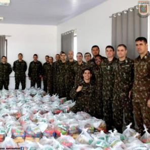 Campanha Sargento Aluno Solidário arrecada mais de 4,5 toneladas de alimentos