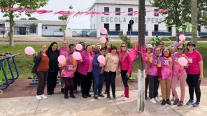 Grupo de Ginástica da ESF Lizabel promove ação alusiva ao Outubro Rosa