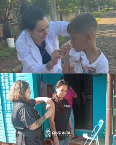 170 DOSES APLICADAS> Vacinação de casa em casa foi realizada no sábado