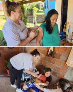 170 DOSES APLICADAS> Vacinação de casa em casa foi realizada no sábado