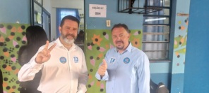 ELEIÇÕES EM CRUZ ALTA> Candidato Ederson Barbosa votou no Belarmino Cortes