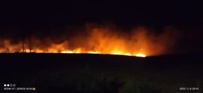 Bombeiros controlam incêndio em lavoura nos fundos do bairro Santa Terezinha 2