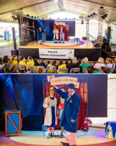 FEIRA DO LIVRO> As aventuras do Avião Vermelho foi uma das atrações da quinta