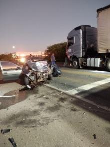 Duas pessoas morrem em colisão frontal na BR-285, em Passo Fundo