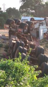 Acidente no trevo secundário de Ibirubá.