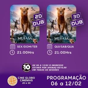 DOMINGO: Confira a programação de filmes  no Cine Globo de Cruz Alta