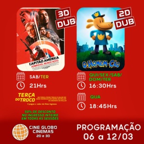 CINEMA: Confira os filmes em Cartaz neste sábado em Cruz Alta