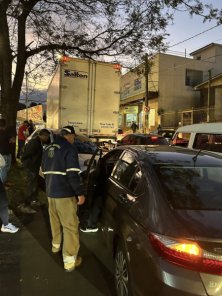 PERTO DA LOMBA> Colisão entre três veículos deixa condutor ferido em Cruz Alta