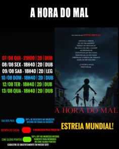 CINEMA: Confira os filmes em Cartaz neste sábado em Cruz Alta