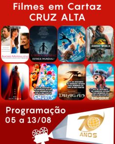 CINEMA: Confira os filmes em Cartaz neste sábado em Cruz Alta