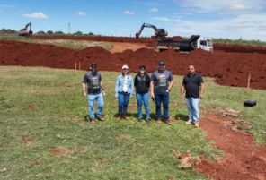 Infraestrutura em andamento no Loteamento Lírios do Campo