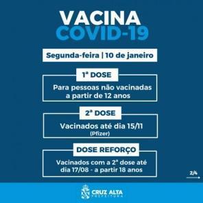 Cruz Alta retoma a vacinação contra Covid-19 na segunda-feira 