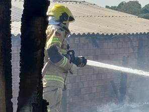 Incêndio atinge residência no bairro Toribio Verissimo em Cruz Alta