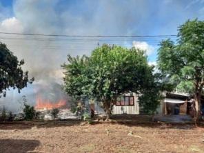 NORTE DO ESTADO: Três casas foram destruídas na tarde da segunda em Crissiumal