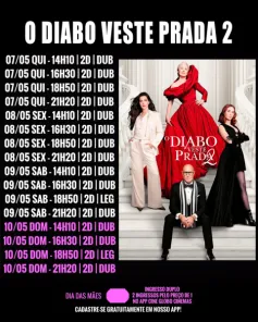 DOMINGO> Confira a programação de filmes  no Cine Globo de Cruz Alta