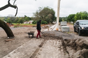 PRAÇA SANTA TEREZINHA 2> Obras seguem em ritmo intenso em Cruz Alta