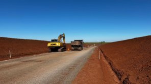 Retomada obra da rodovia ERS-510 em Fortaleza dos Valos