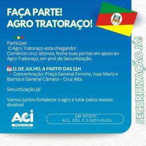 Agrotratoraço em Cruz Alta deve mobilizar produtores e máquinas na sexta-feira