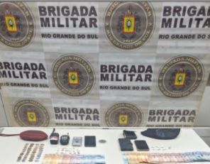 Brigada Militar prende jovem de 20 anos por tráfico de drogas em Cruz Alta