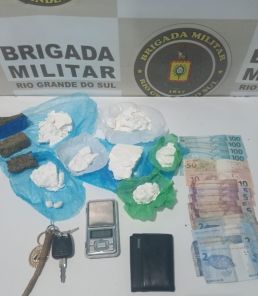 EM IBIRUBÁ>Homem de 27 anos é preso pela Brigada por tráfico de drogas 