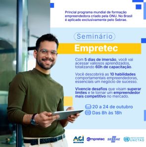 EM OUTUBRO> ACI Cruz Alta recebe o seminário Empretec