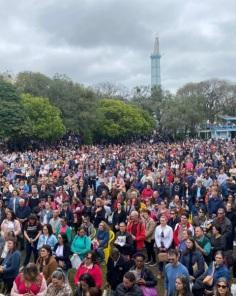 Milhares de pessoas participaram da 72ª Romaria de Fátima em Cruz Alta