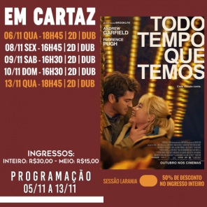DOMINGO: Confira a programação de filmes  no Cine Globo de Cruz Alta
