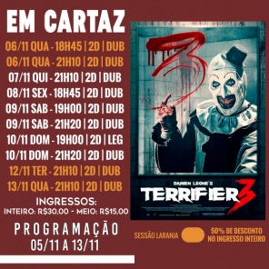 DOMINGO: Confira a programação de filmes  no Cine Globo de Cruz Alta