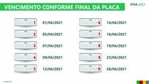 Pagamento do IPVA 2021 com desconto começa em 16 de dezembro