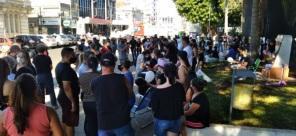 Cruz-Altenses se reuniram pedindo UTI Pediátrica na tarde do domingo