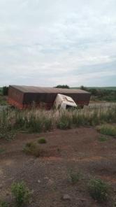 Carreta sai da pista na BR-158 entre Júlio de Castilhos e Tupanciretã