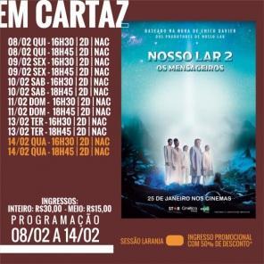 DOMINGO: Confira a programação de filmes  no Cine Globo de Cruz Alta