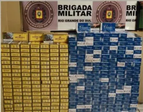 TRÊS DE MAIO> Brigada apreende mais de 300 pacotes de cigarros estrangeiros 