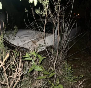 Motorista sai ileso após capotamento na Rodovia Jacob Della Mea, em Cruz Alta