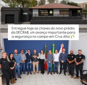 DECRAB ganha nova sede no centro de Cruz Alta em cerimônia de entrega de chave