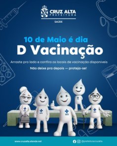 Dia D de Vacinação contra a Gripe acontece neste sábado em Cruz Alta