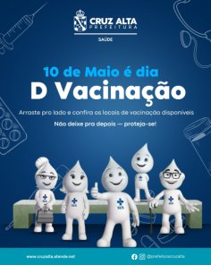 Dia D de Vacinação contra a Gripe acontece neste sábado em Cruz Alta