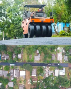 Pavimentação avança nos bairros Planalto e Progresso em Cruz Alta